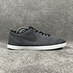 Nike SB Check 705265-011 Mens Size 11 Gray Suede Athletic Skate Shoes Used